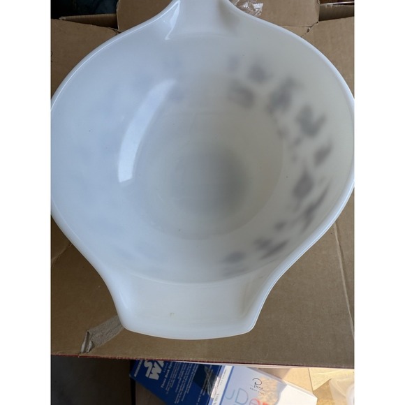 VTg Pyrex Amish‎ Butter Print Mixing Bowl 2.5 Quart Brown And White 443 - Picture 3 of 8